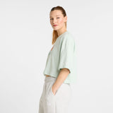 New Balance Women's Athletics Flower Oversized Cropped T-Shirt-2