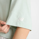New Balance Women's Athletics Flower Oversized Cropped T-Shirt-5