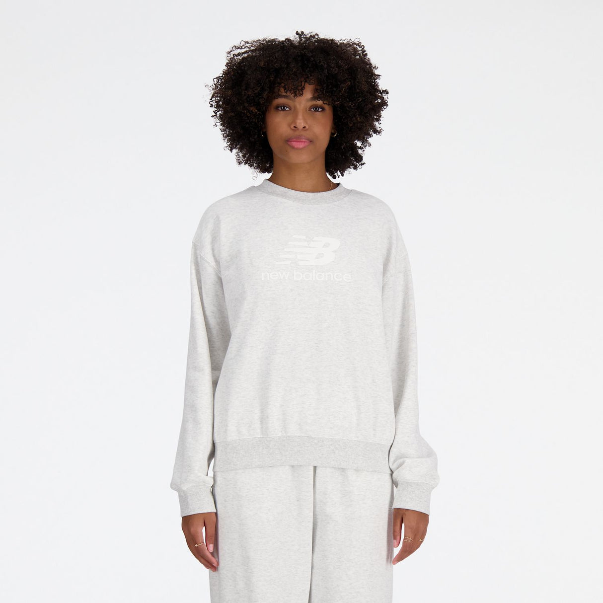 New Balance Women's Sport Essentials French Terry Logo Crew-2