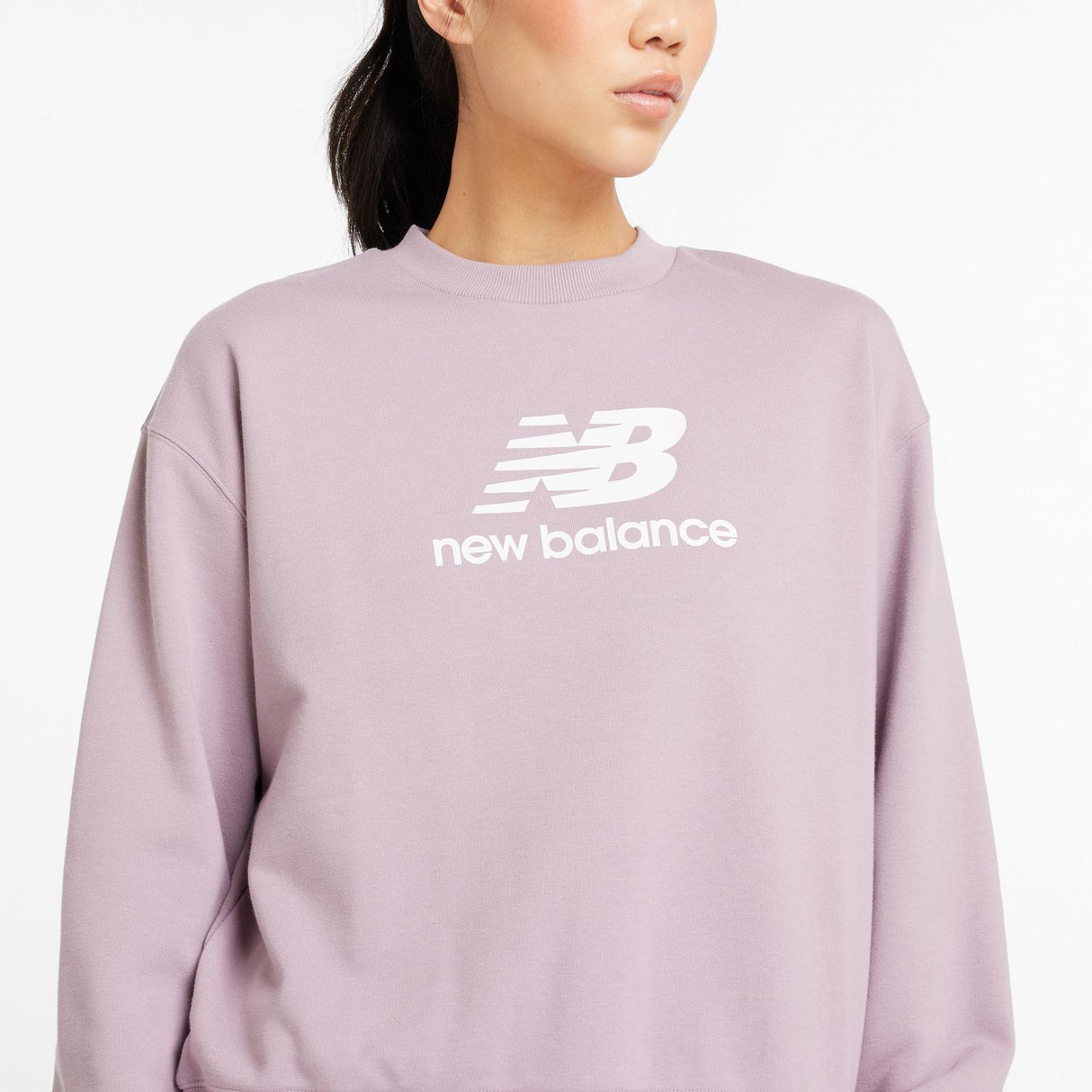 New Balance Women's Sport Essentials French Terry Logo Crew-4