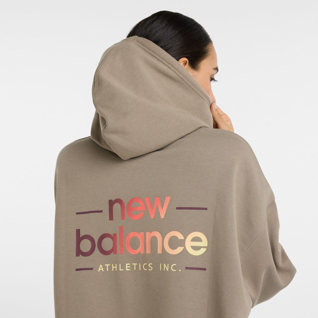 New Balance Women's Multi Color Logo Hoodie-4