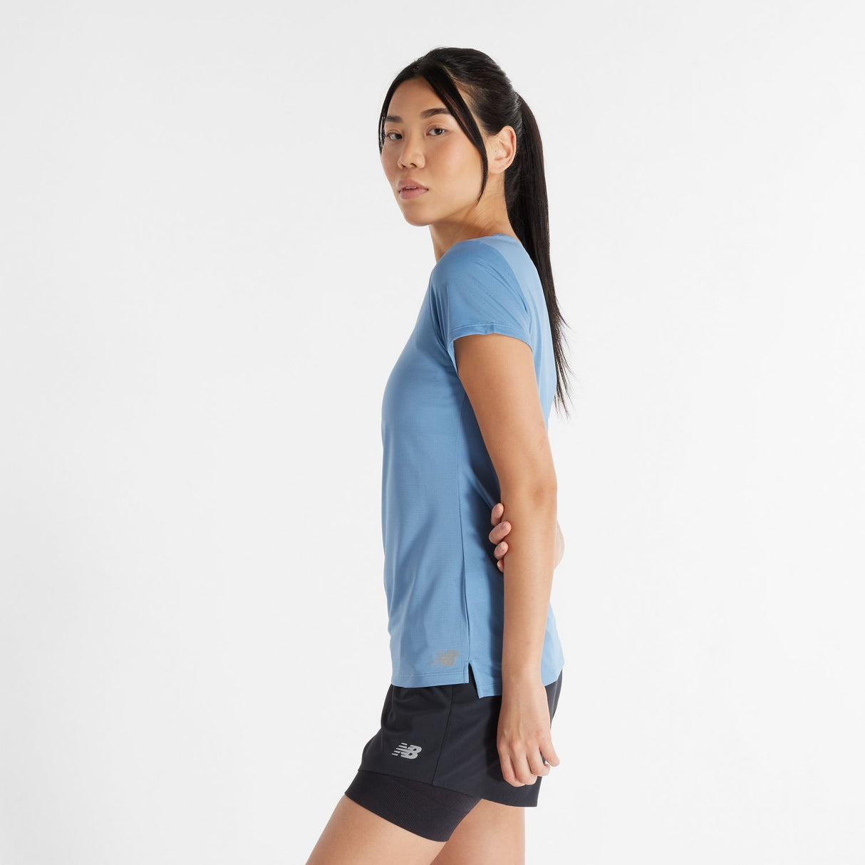 New Balance Women's Core Run Short Sleeve Shirt-2