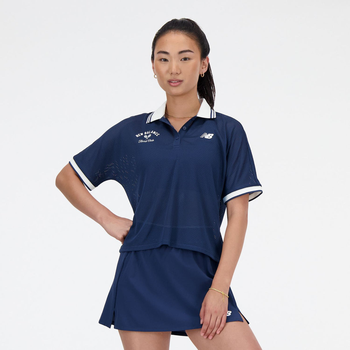 New Balance Women's Mesh Tournament Polo-2