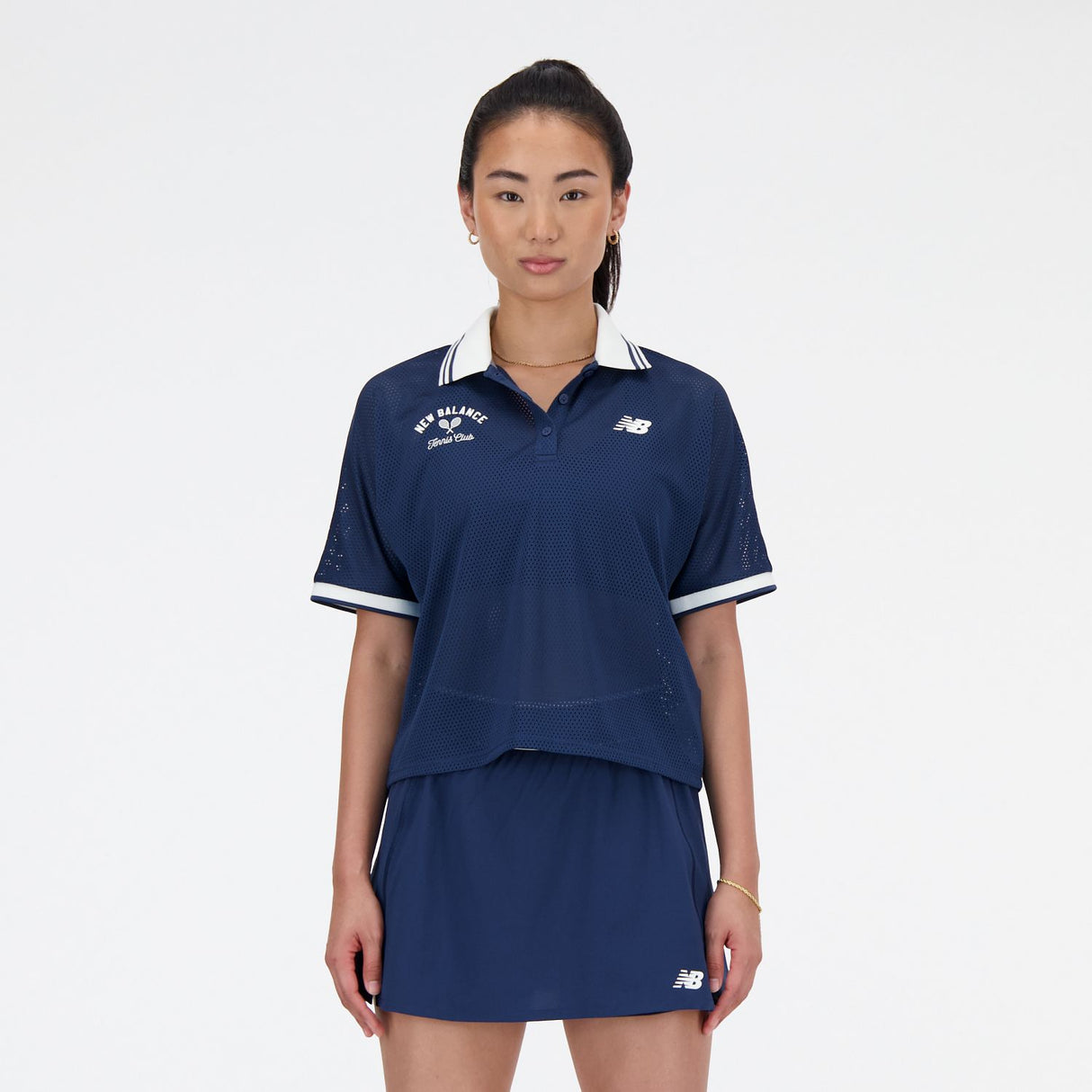 New Balance Women's Mesh Tournament Polo-3