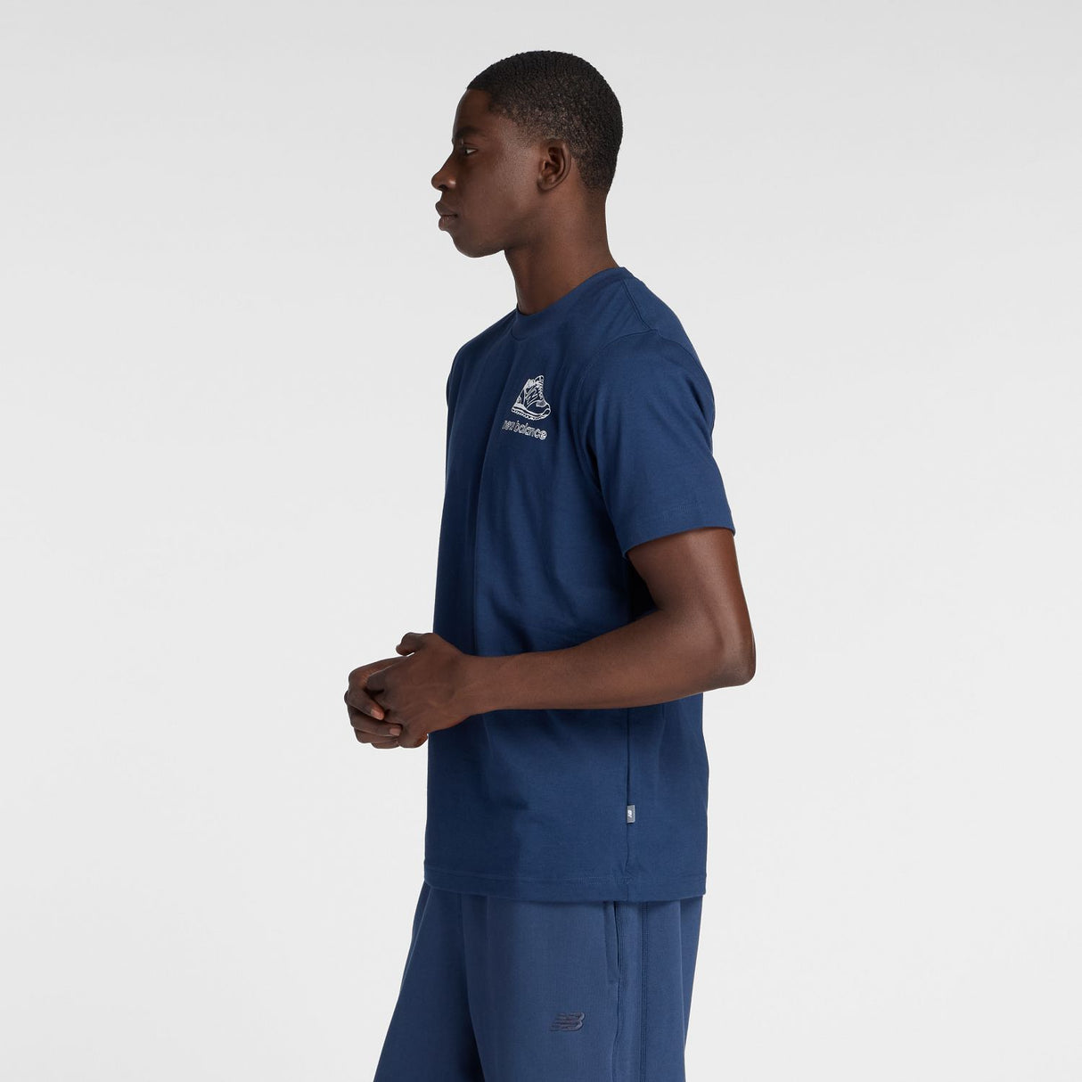 New Balance Men's Left Chest Shoe Sketch T-Shirt-3