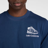 New Balance Men's Left Chest Shoe Sketch T-Shirt-5