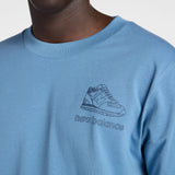 New Balance Men's Left Chest Shoe Sketch T-Shirt-4