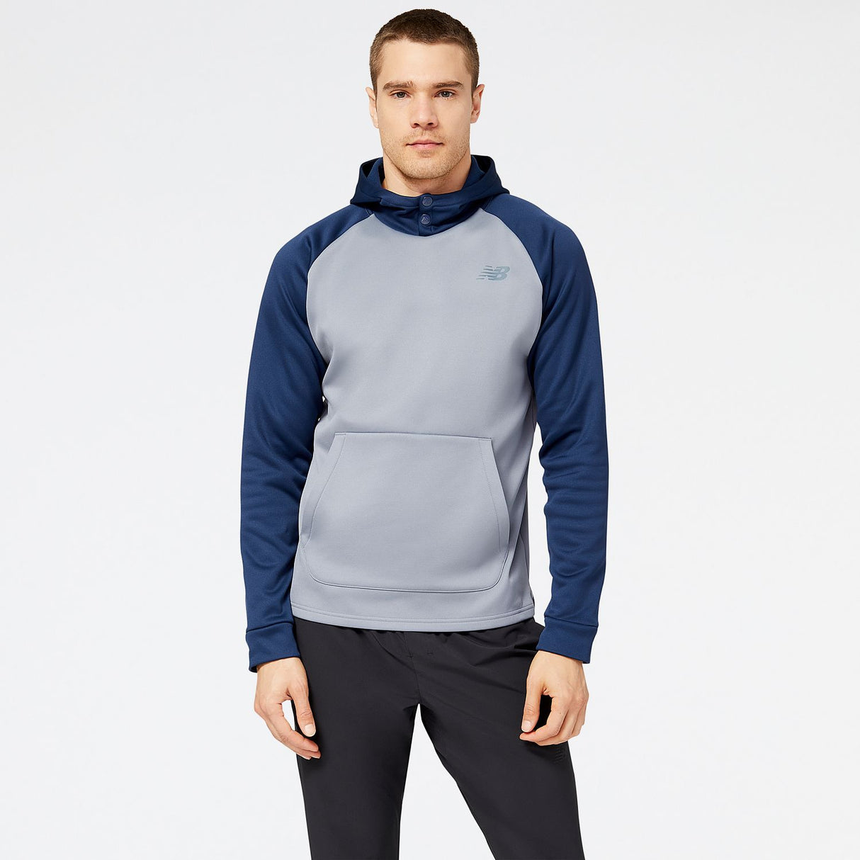 New Balance Men's Baseball Pull Over Hoodie-1