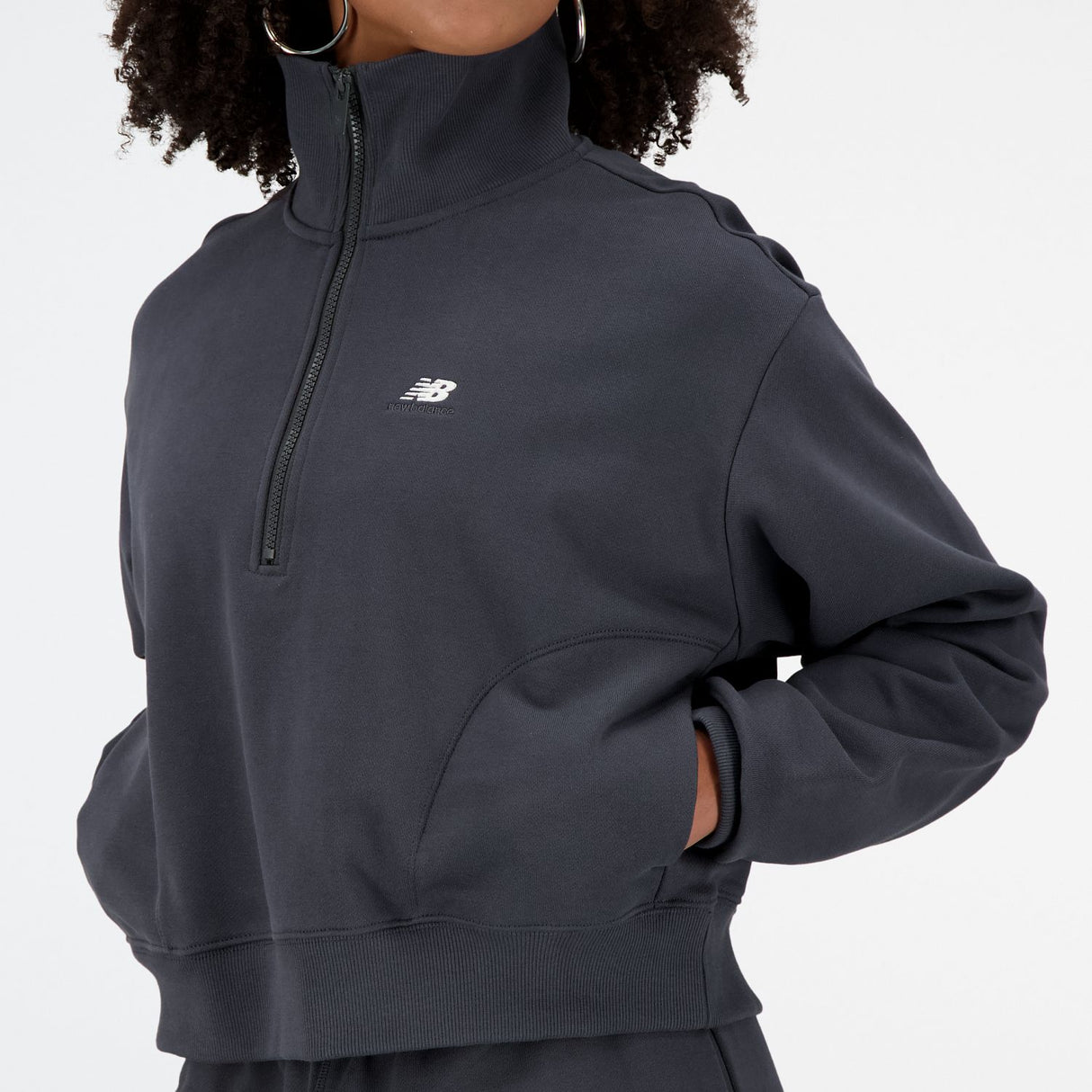 New Balance Women's Athletics Remastered French Terry 1/4 Zip-5
