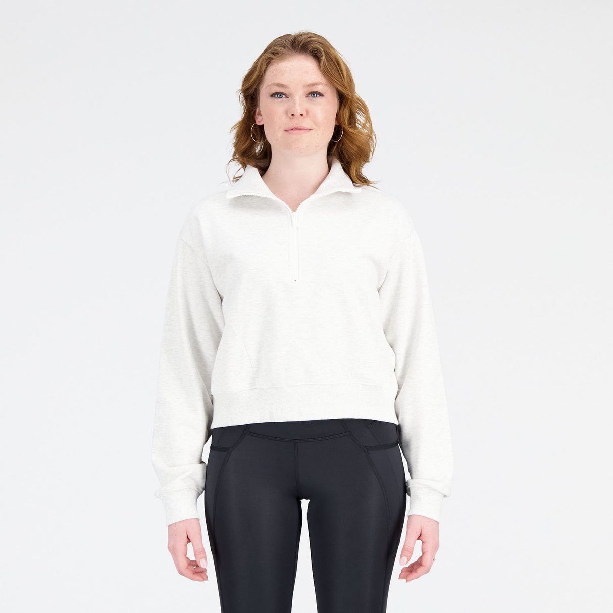 New Balance Women's Athletics Remastered French Terry 1/4 Zip-1