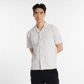 New Balance Men's Seersucker Button Up Short Sleeve-1