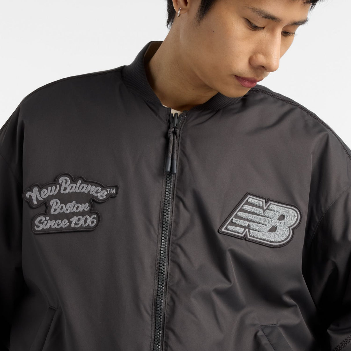New Balance Men's NB X Lunar New Year Woven Bomber Jacket-6