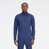 New Balance Men's  Knit 1/4 Zip Pullover-1