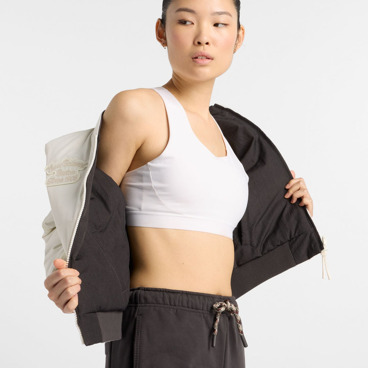 New Balance Women's NB X Lunar New Year Woven Bomber Jacket-9