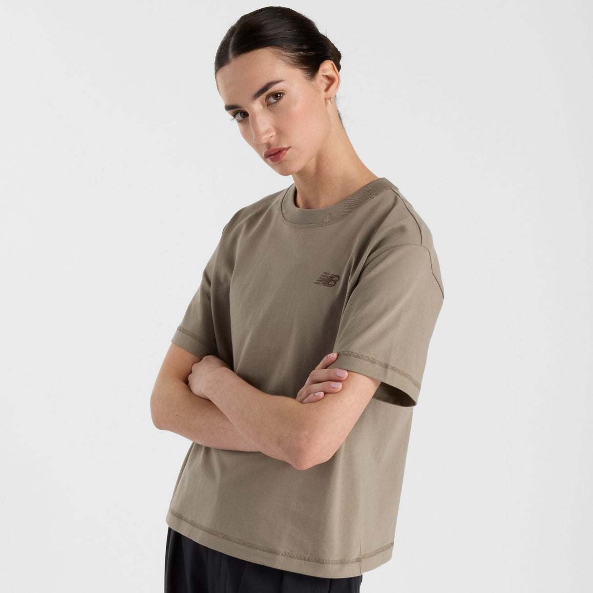 New Balance Women's Jersey Seamed T-Shirt-2