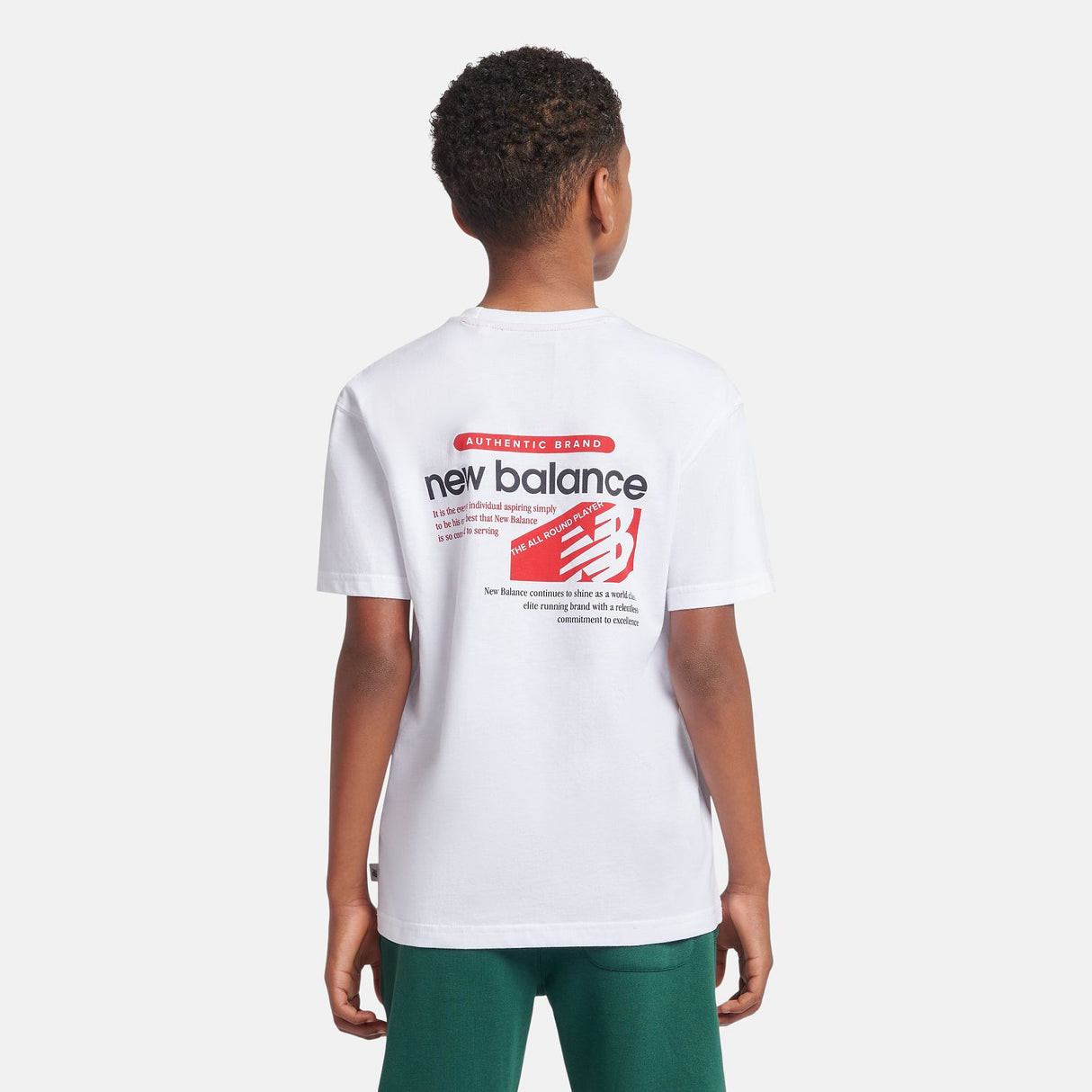 New Balance Youth Authentic Brand Tee-8