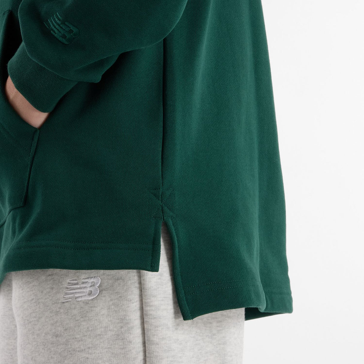 New Balance Women's Embossed Graphic Fleece Hoodie-5