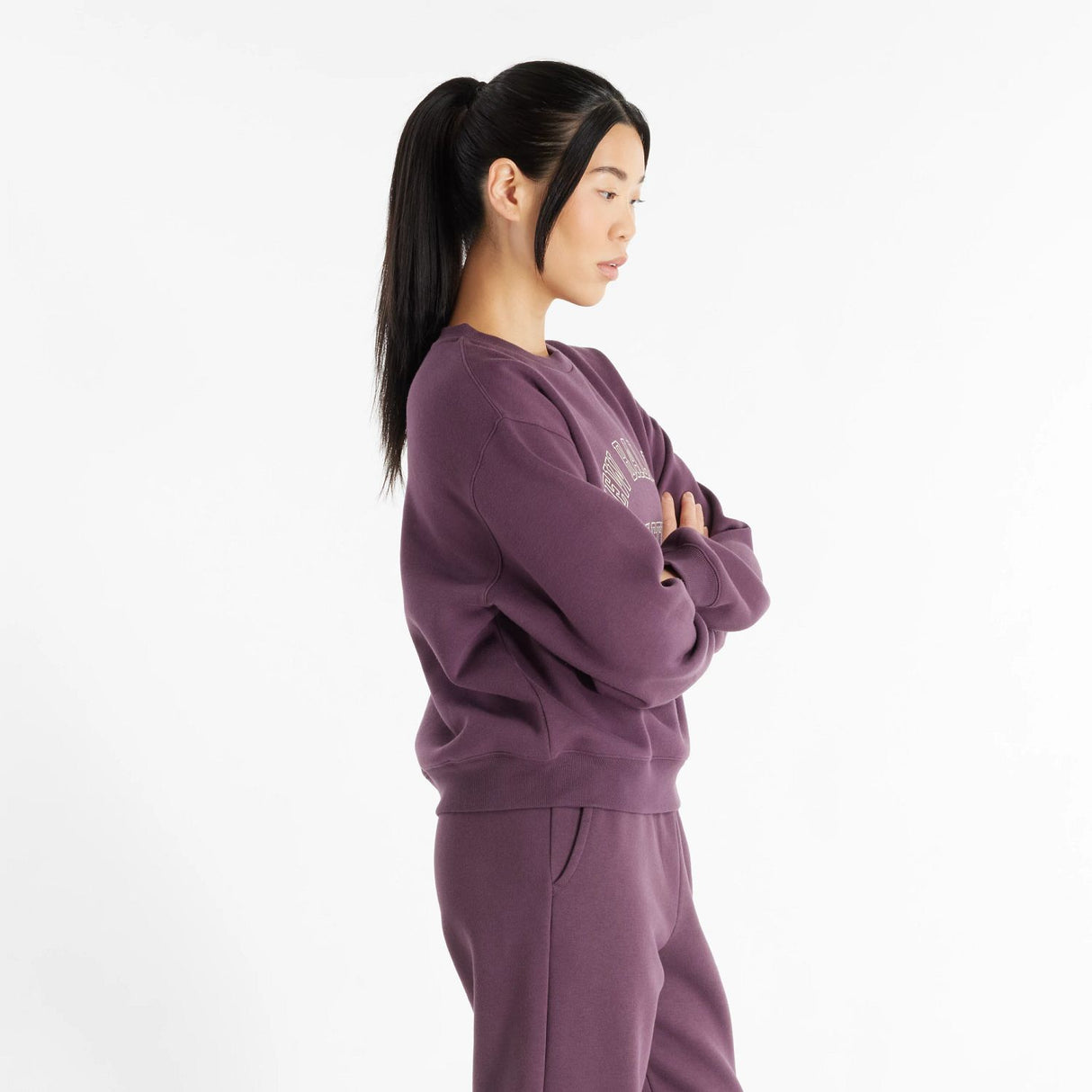 New Balance Women's Graphic Fleece Crew-2
