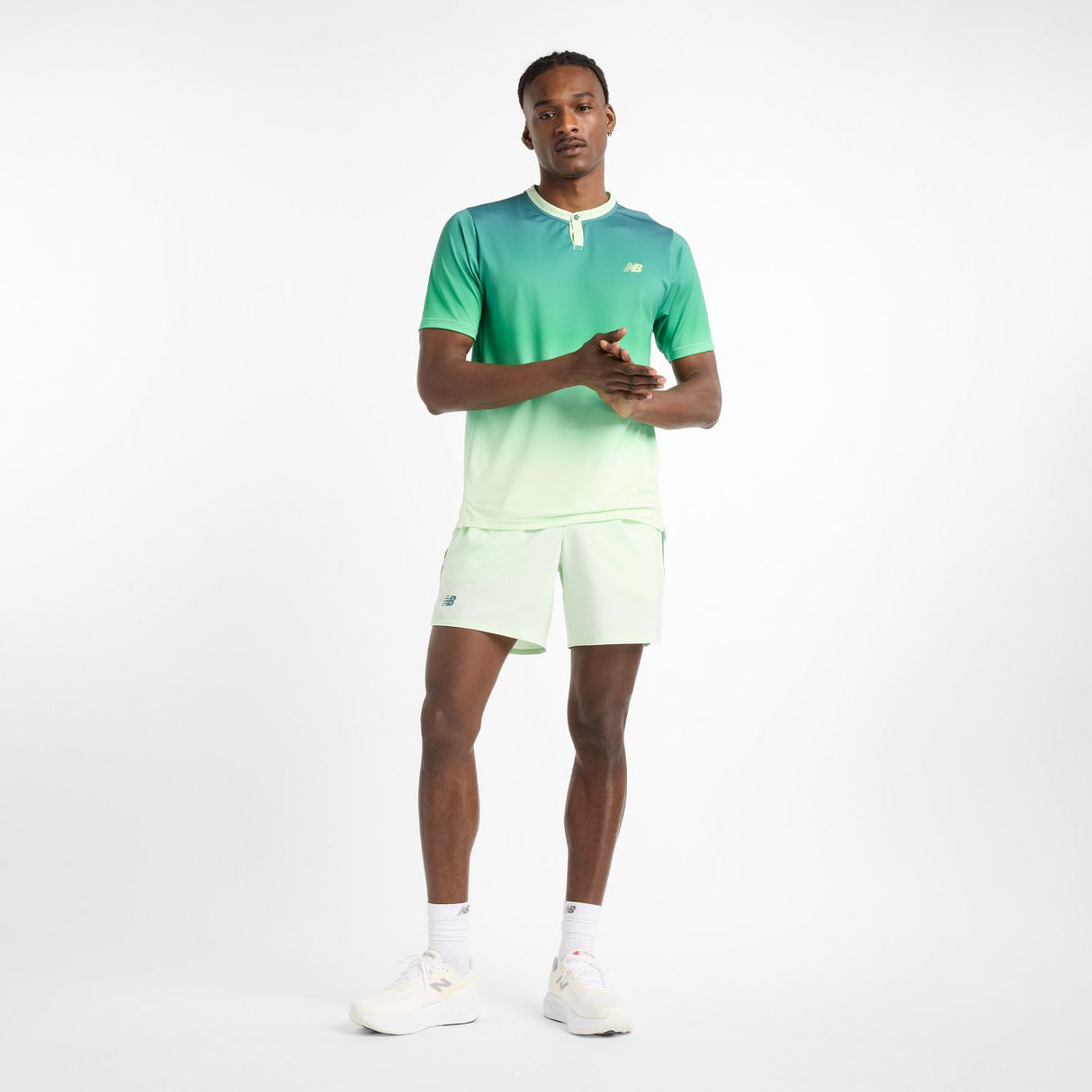 New Balance Men's Printed Tournament Tennis Top-1