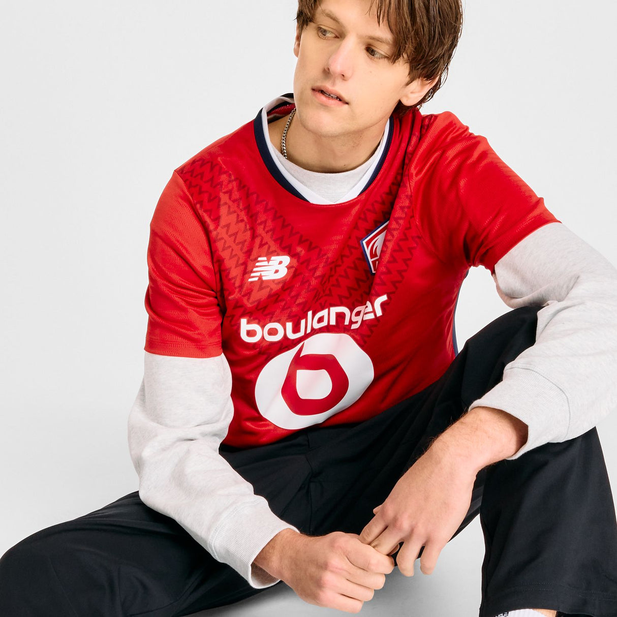 New Balance Men's Lille LOSC Home Short Sleeved Jersey-2