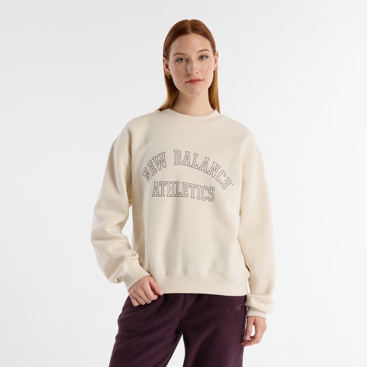 New Balance Women's Graphic Fleece Crew-1