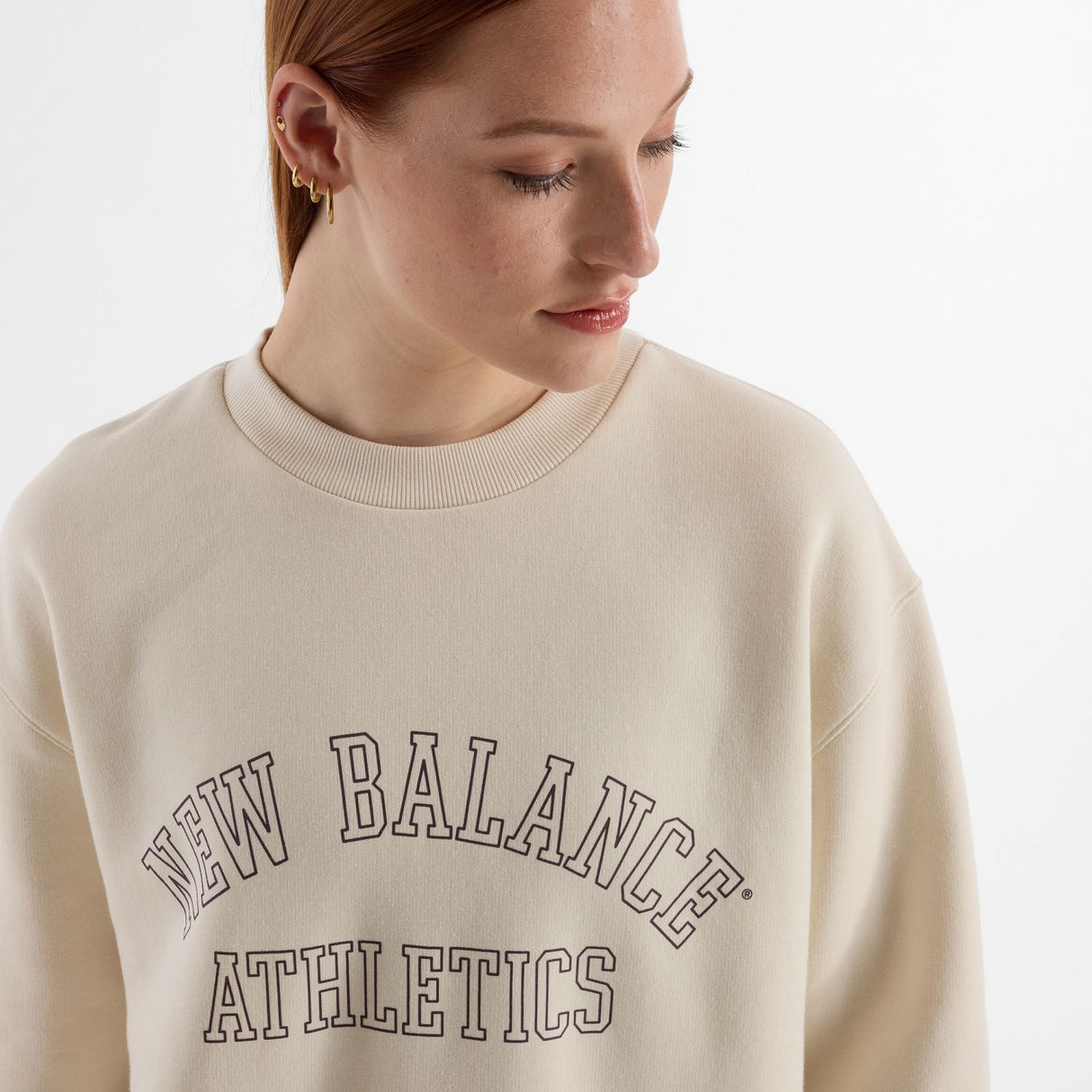 New Balance Women's Graphic Fleece Crew-4