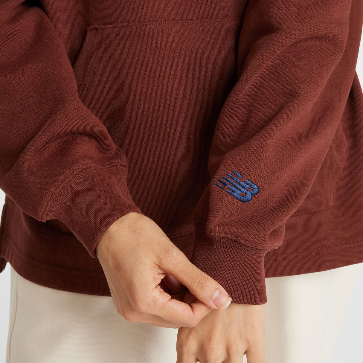 New Balance Women's Embossed Graphic Fleece Hoodie-5