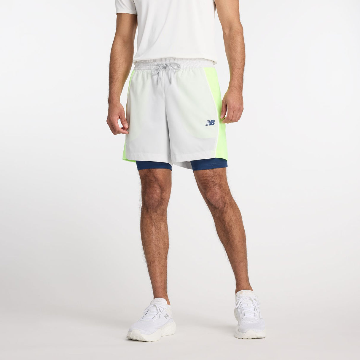 New Balance Men's Hoops On Court 2 in 1 Shorts-1