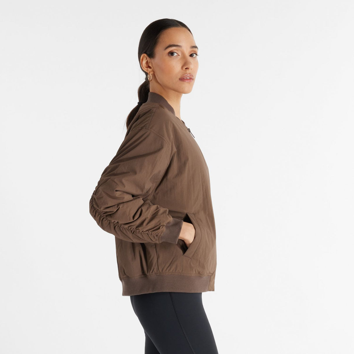 New Balance Women's Graphic Woven Bomber Jacket-2