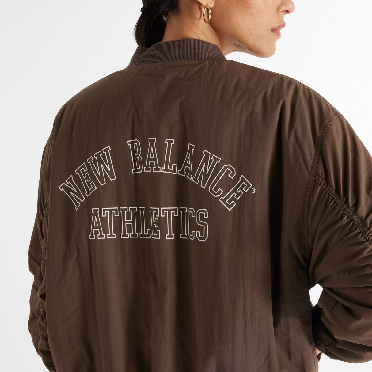 New Balance Women's Graphic Woven Bomber Jacket-6