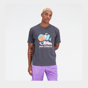 New Balance Men's Hoops Cotton Jersey Short Sleeve T-shirt-1
