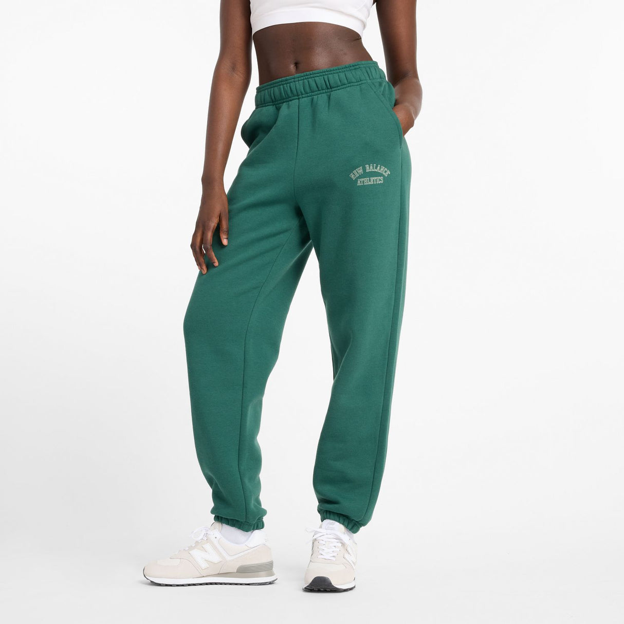 New Balance Women's Graphic Fleece Joggers-1