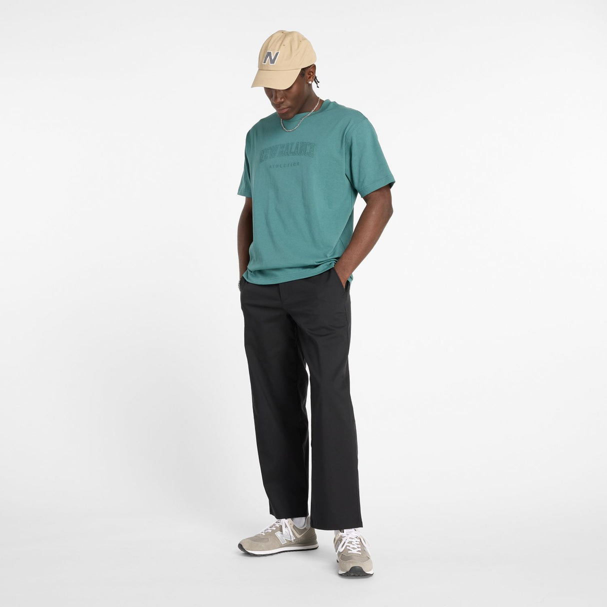 New Balance Men's Embossed Varsity Jersey T-Shirt-1