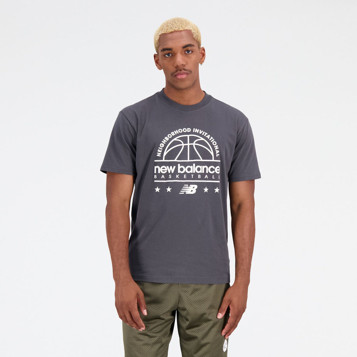 New Balance Men's Hoops Cotton Jersey Short Sleeve T-shirt-1