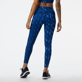 New Balance Women's Shape Shield 7/8 High Rise Printed Pocket Tights-3