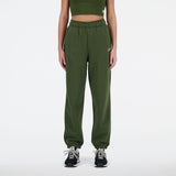 New Balance Women's Linear Heritage Brushed Back Fleece Sweatpants-1