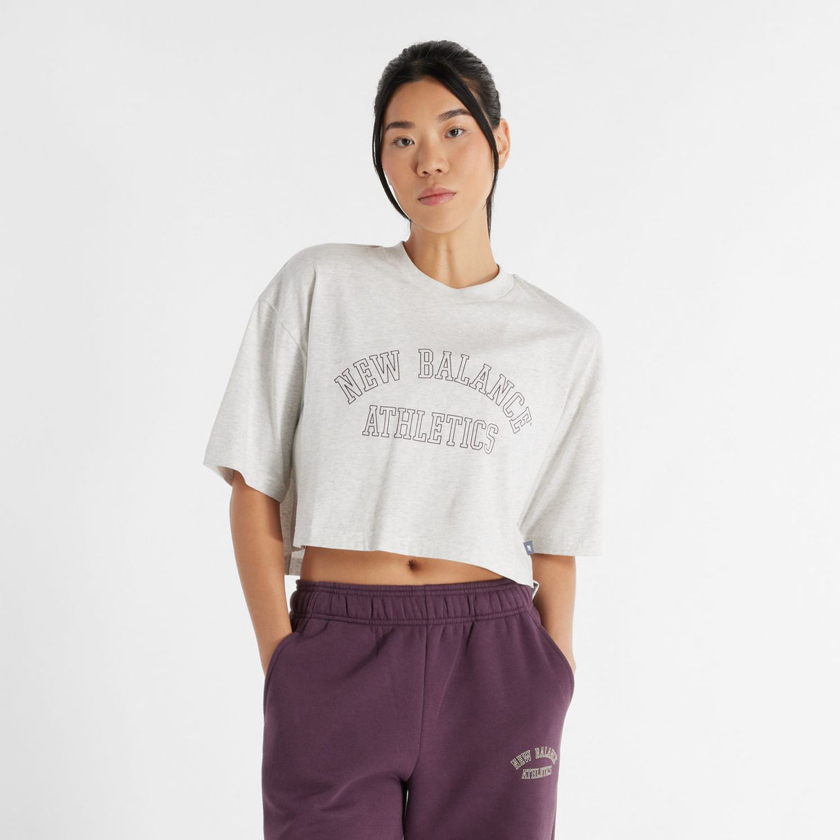 New Balance Women's Graphic Oversized Jersey T-Shirt-1