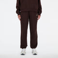 New Balance Women's Linear Heritage Brushed Back Fleece Sweatpants-1