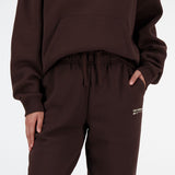 New Balance Women's Linear Heritage Brushed Back Fleece Sweatpants-5