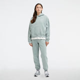 New Balance Women's Linear Heritage Brushed Back Fleece Hoodie-2