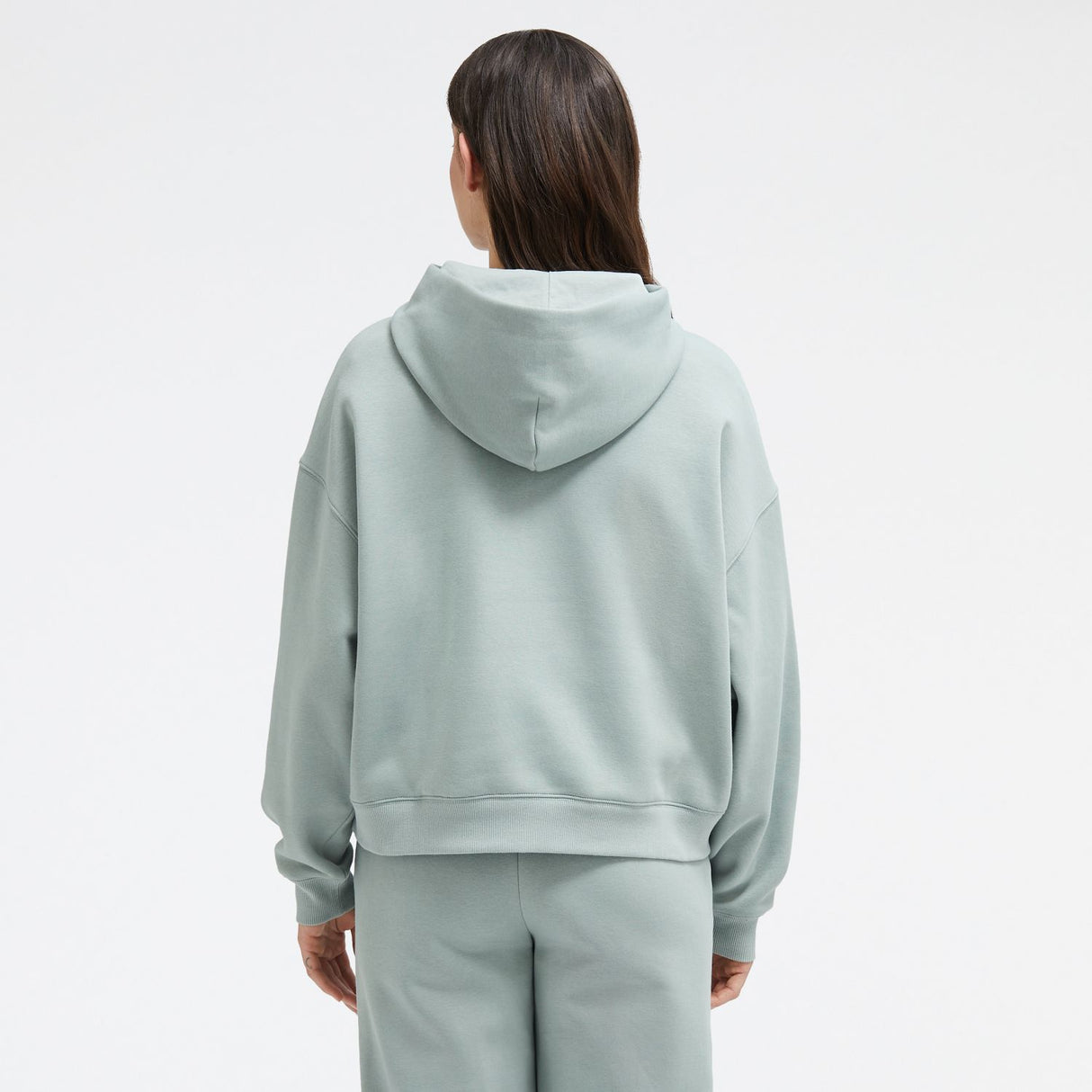 New Balance Women's Linear Heritage Brushed Back Fleece Hoodie-4