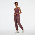 New Balance Women's Linear Heritage Rib Knit Racer Tank-1