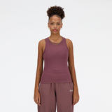 New Balance Women's Linear Heritage Rib Knit Racer Tank-3
