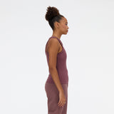 New Balance Women's Linear Heritage Rib Knit Racer Tank-4