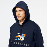 New Balance Men's Hoops Abstract Fleece Hoodie-4