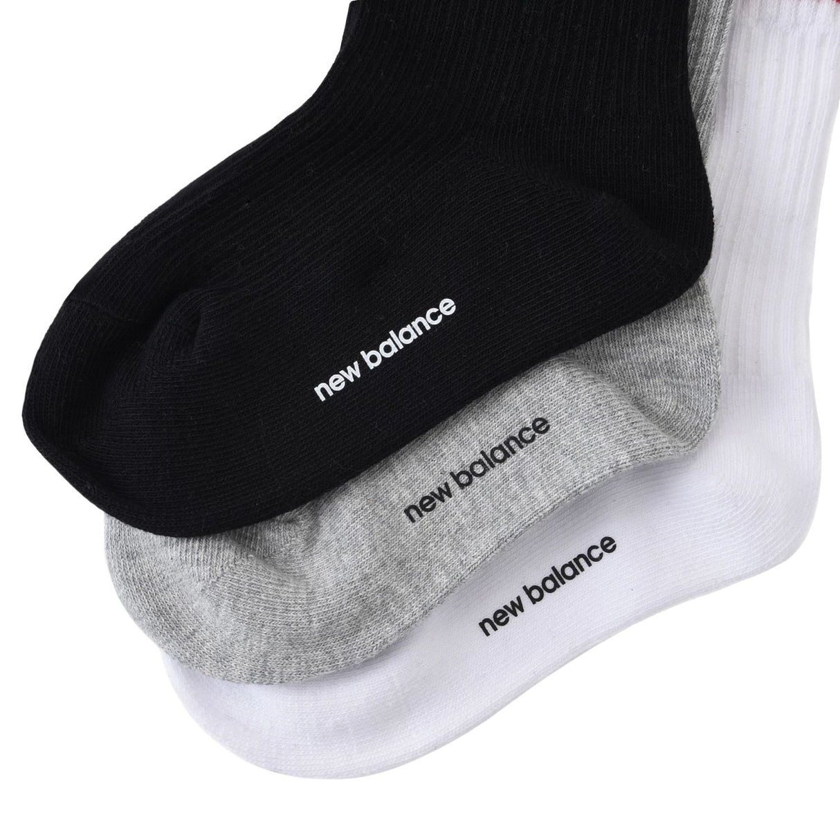 New Balance Patch Logo Midcalf Socks 3 Pack-2