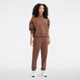 New Balance Women's Linear Heritage Brushed Back Fleece Hoodie-2