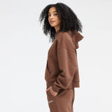 New Balance Women's Linear Heritage Brushed Back Fleece Hoodie-3
