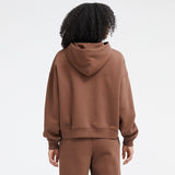 New Balance Women's Linear Heritage Brushed Back Fleece Hoodie-4