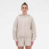 New Balance Women's Linear Heritage Brushed Back Fleece Hoodie-1